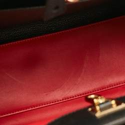 مملوكة مسبقًا Louis Vuitton Red/Black Leather City Steamer PM Bag