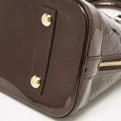 مملوكة مسبقًا Louis Vuitton Amarante Monogram Vernis Alma PM Bag