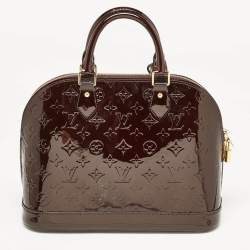 مملوكة مسبقًا Louis Vuitton Amarante Monogram Vernis Alma PM Bag