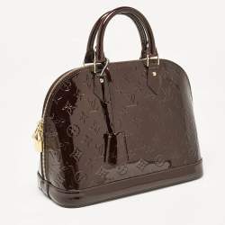 مملوكة مسبقًا Louis Vuitton Amarante Monogram Vernis Alma PM Bag