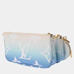 Louis Vuitton Blue/White Canvas Monogram Multi Pochette Accessoires Shoulder Bag
