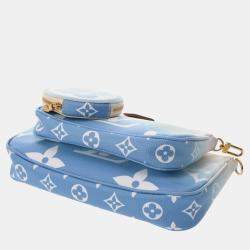Louis Vuitton Blue/White Canvas Monogram Multi Pochette Accessoires Shoulder Bag