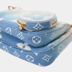 Louis Vuitton Blue/White Canvas Monogram Multi Pochette Accessoires Shoulder Bag