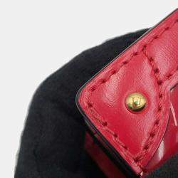 Louis Vuitton Red Monogram Vernis Trunk Clutch Shoulder Bag