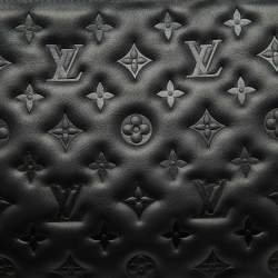 Louis Vuitton Black Monogram Embossed Leather Coussin MM Bag