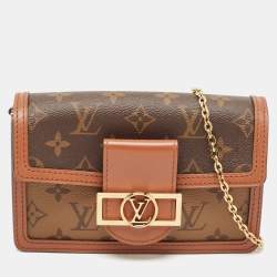 Louis Vuitton Monogram Reverse Canvas Dauphine Wallet on Chain