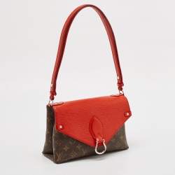 Louis Vuitton Coquelicot Epi Leather and Monogram Canvas Saint Michel Bag