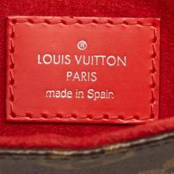 Louis Vuitton Coquelicot Epi Leather and Monogram Canvas Saint Michel Bag