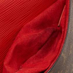 Louis Vuitton Coquelicot Epi Leather and Monogram Canvas Saint Michel Bag