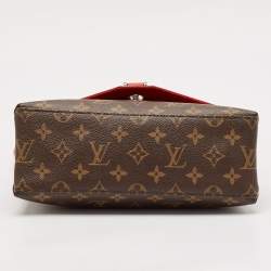 Louis Vuitton Coquelicot Epi Leather and Monogram Canvas Saint Michel Bag
