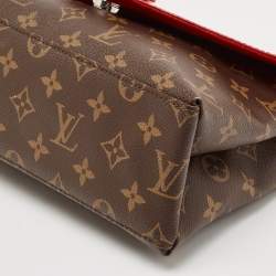 Louis Vuitton Coquelicot Epi Leather and Monogram Canvas Saint Michel Bag