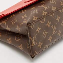 Louis Vuitton Coquelicot Epi Leather and Monogram Canvas Saint Michel Bag