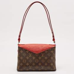 Louis Vuitton Coquelicot Epi Leather and Monogram Canvas Saint Michel Bag