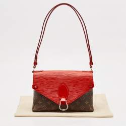 Louis Vuitton Coquelicot Epi Leather and Monogram Canvas Saint Michel Bag