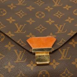 Pre Owned Louis Vuitton Monogram Canvas Poche Plate Envelope Clutch
