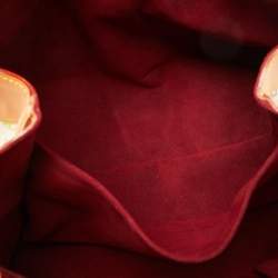 Pre Owned Louis Vuitton White Multicolore Monogram Canvas Ursula Bag