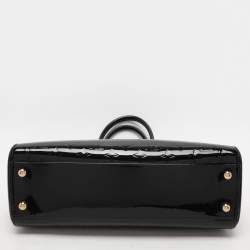 Pre Owned Louis Vuitton Black Magnetique Monogram Vernis Brea NM MM Bag