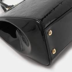 Pre Owned Louis Vuitton Black Magnetique Monogram Vernis Brea NM MM Bag