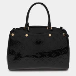 Pre Owned Louis Vuitton Black Magnetique Monogram Vernis Brea NM MM Bag