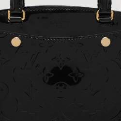 Pre Owned Louis Vuitton Black Magnetique Monogram Vernis Brea NM MM Bag