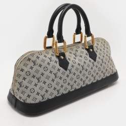 Pre Owned Louis Vuitton Encre Monogram Mini Lin Horizontal Alma Bag