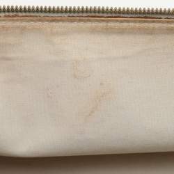 Pre Owned Louis Vuitton Encre Monogram Mini Lin Horizontal Alma Bag