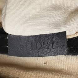 Pre Owned Louis Vuitton Encre Monogram Mini Lin Horizontal Alma Bag