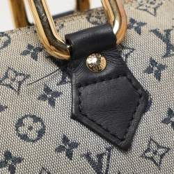 Pre Owned Louis Vuitton Encre Monogram Mini Lin Horizontal Alma Bag