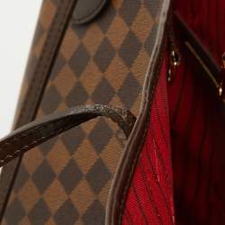 Louis Vuitton Damier Ebene Canvas Neverfull MM Bag