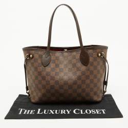 Louis Vuitton Damier Ebene Canvas Neverfull PM Bag