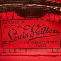 Louis Vuitton Damier Ebene Canvas Neverfull PM Bag