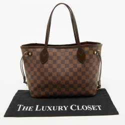 Louis Vuitton Damier Ebene Canvas Neverfull PM Bag