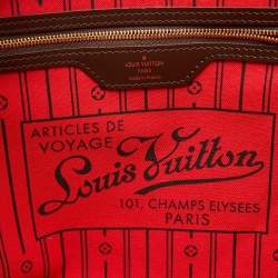 Louis Vuitton Damier Ebene Canvas Neverfull MM Bag