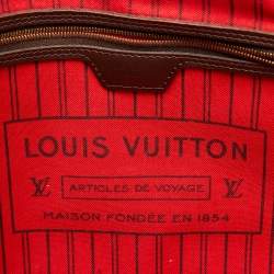 Louis Vuitton Damier Ebene Canvas Neverfull MM Bag