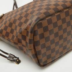 Louis Vuitton Damier Ebene Canvas Neverfull MM Bag