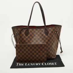 Louis Vuitton Damier Ebene Canvas Neverfull MM Bag