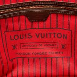 Louis Vuitton Damier Ebene Canvas Neverfull MM Bag