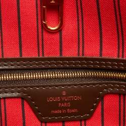 Louis Vuitton Damier Ebene Canvas Neverfull MM Bag