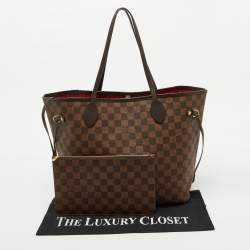 Louis Vuitton Damier Ebene Canvas Neverfull MM Bag