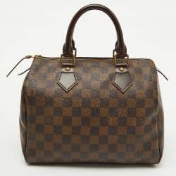 Pre Owned Louis Vuitton Damier Ebene Canvas Speedy 25 Bag