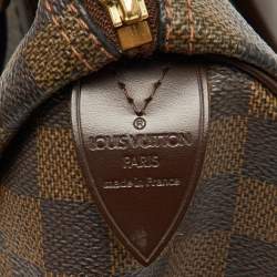 Pre Owned Louis Vuitton Damier Ebene Canvas Speedy 25 Bag