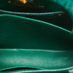 Pre Owned Louis Vuitton Emerald Alligator Mini Capucines Bag