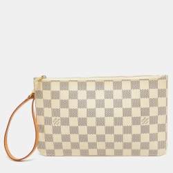 Louis Vuitton Damier Azur Canvas Neverfull PM Zipped Pochette