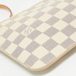 Louis Vuitton Damier Azur Canvas Neverfull PM Zipped Pochette