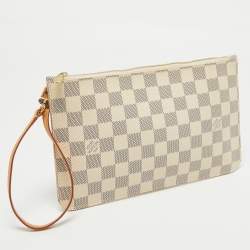 Louis Vuitton Damier Azur Canvas Neverfull PM Zipped Pochette