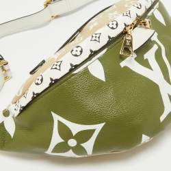 Louis Vuitton Khaki Green/Beige and White Monogram Giant Canvas Bum Bag