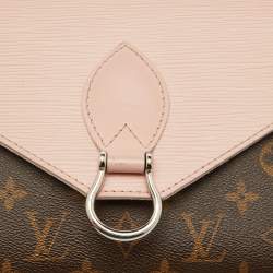 Louis Vuitton Rose Ballerine Epi Leather and Monogram Canvas Saint Michel Bag