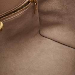 Pre Owned Louis Vuitton Galet Monogram Mahina Leather On My Side PM Bag