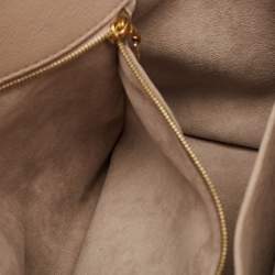 Pre Owned Louis Vuitton Galet Monogram Mahina Leather On My Side PM Bag