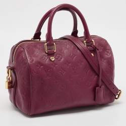مملوكة مسبقًا Louis Vuitton Aurore Monogram Empreinte Leather Speedy Bandouliere 25 Bag